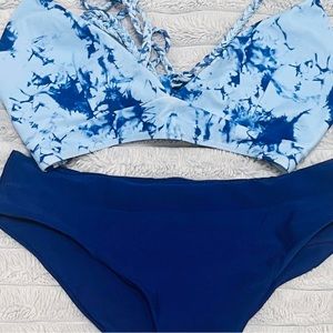 Blue bikini